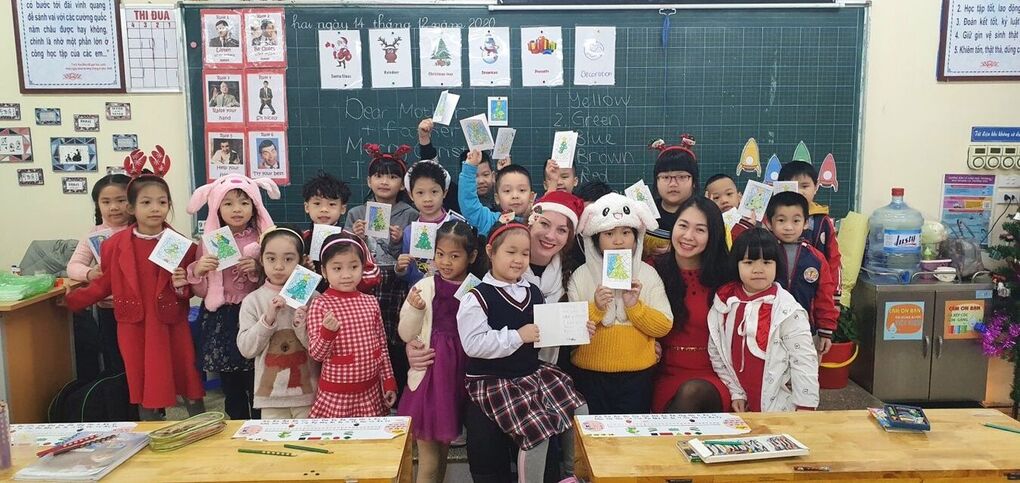 Tưng bừng không khí Giáng sinh trong lớp học