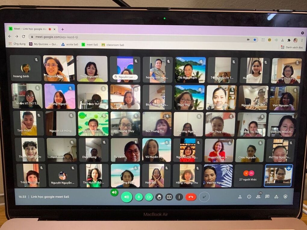 Trường Tiểu học Kim Đồng tổ chức họp Hội đồng Sư phạm qua Google Meet