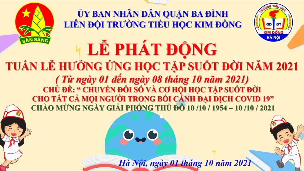 Trường Tiểu học Kim Đồng phát động “Tuần lễ học tập suốt đời” năm 2021
