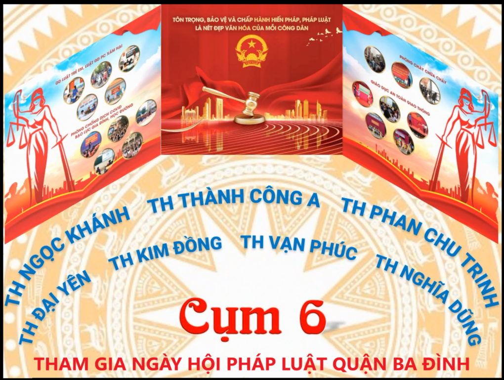 Cụm 6 hào hứng tham gia Ngày hội Pháp luật quận Ba Đình năm 2021