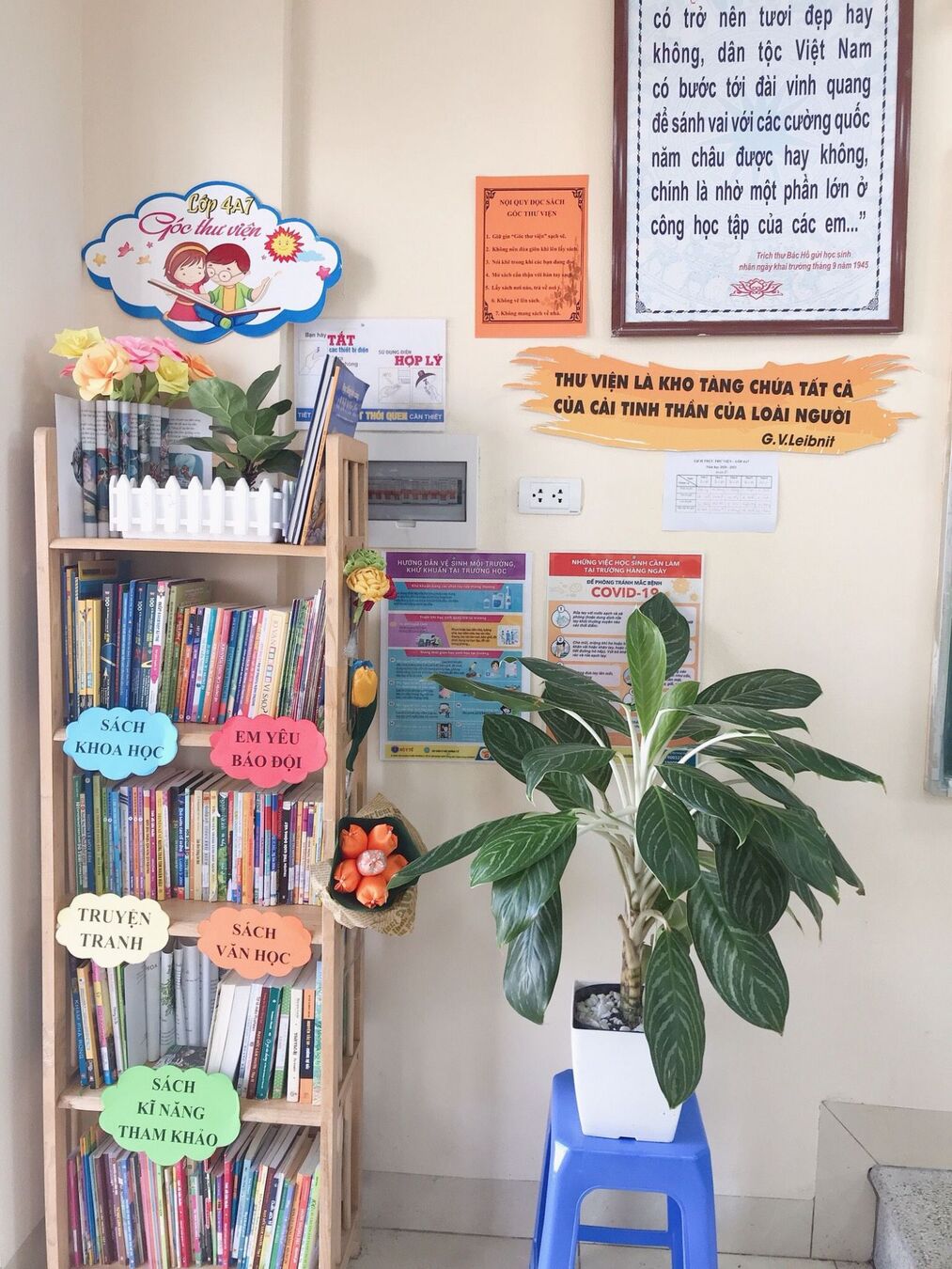 Góc thư viện nhỏ - Khơi dậy niềm đam mê lớn