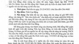 Thư ngỏ về việc quyên góp ủng hộ hành trình “Về nguồn” tại Tỉnh Cao Bằng