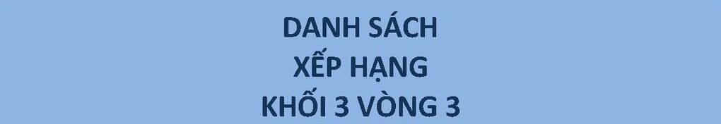 Kết quả Vòng 3 cuộc thi Đấu trường Toán học của Khối 3 Trường Tiểu học Kim Đồng