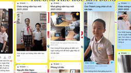 Cô và trò lớp 4A4 trường Tiểu học Kim Đồng sẵn sàng bước vào năm học mới 2021 - 2022