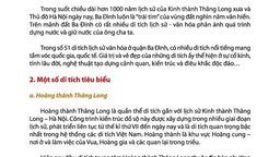 Lịch sử quận Ba Đình - Bài 1 Di tích Lịch sử - Văn hóa