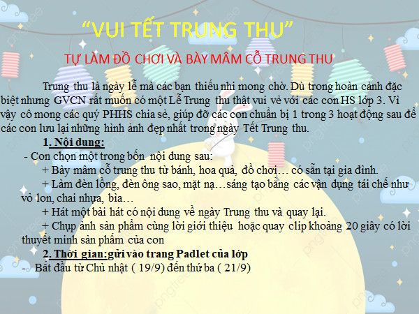 TRUNG THU ĐẶC BIỆT – GẮN KẾT YÊU THƯƠNG