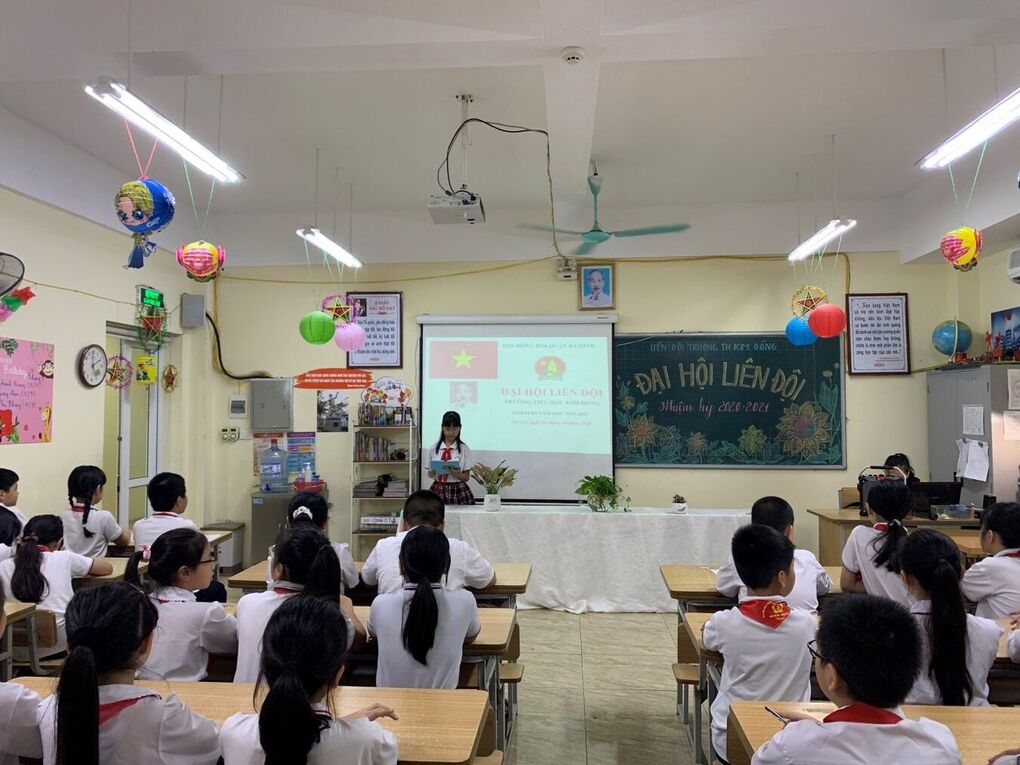 Đại hội Liên đội trường Tiểu học Kim Đồng