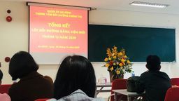 Trung tâm Bồi dưỡng chính trị Quận Ba Đình tổ chức Tổng kết  Lớp bồi dưỡng Đảng viên mới Tháng 12 năm 2020