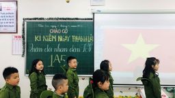 Chiến sĩ nhí 1A5 – tự hào truyền thống “Bộ đội Cụ Hồ”