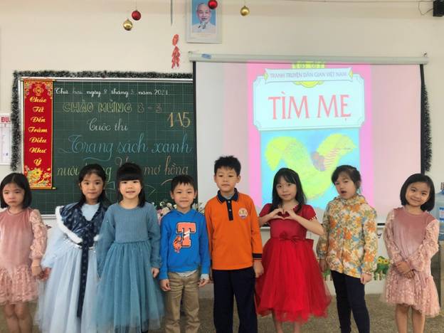 Lớp 1A5 với truyện cổ tích về sự ra đời của người mẹ