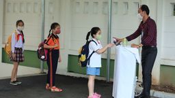 Trường Tiểu học Kim Đồng nghiêm túc thực hiện  phòng chống dịch Covid – 19 trong trạng thái “ bình thường mới”