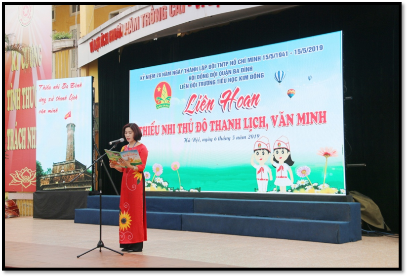 LIÊN HOAN THIẾU NHI THỦ ĐÔ THANH LỊCH, VĂN MINH 2019