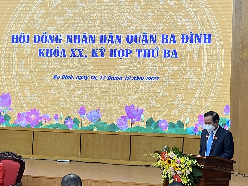 Kỳ họp thứ 3 Hội đồng nhân dân quận Ba Đình khóa XX, nhiệm kỳ 2021 - 2026