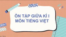Phiếu ôn tập giữa kì I số 1 - Môn Tiếng Việt lớp 4