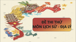 Đề thi thử môn Lịch sử - Địa lí HKI lớp 4 - Số 1