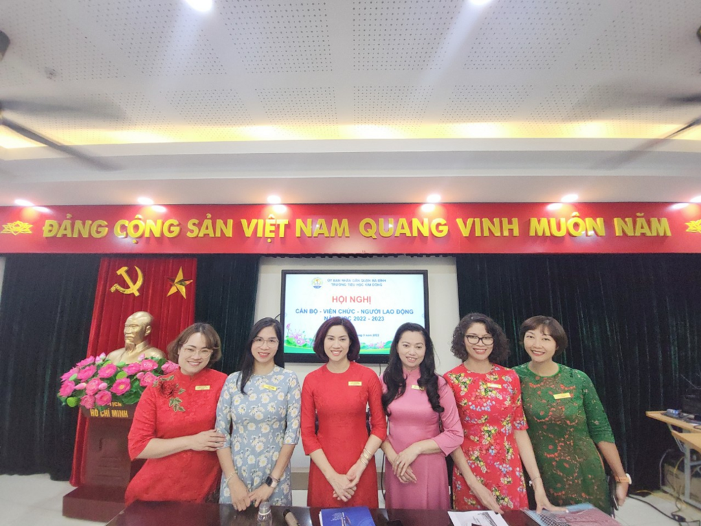 Trường Tiểu học Kim Đồng tổ chức thành công Hội nghị Công chức, viên chức và người lao động năm học 2022 - 2023