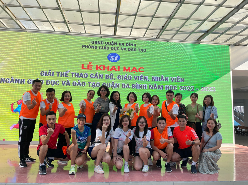 Trường Tiểu học Kim Đồng hào hứng tham gia Giải Thể thao Cán bộ, giáo viên, nhân viên ngành Giáo dục & Đào tạo quận Ba Đình