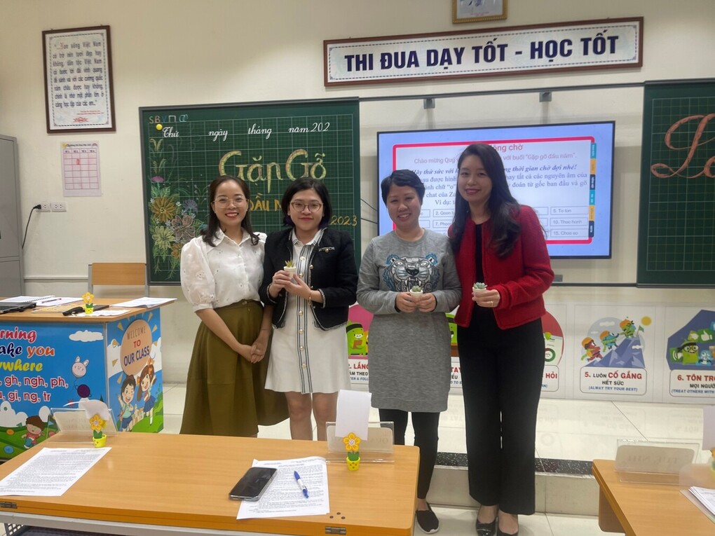 Lớp 1A2 tổ chức họp phụ huynh theo hướng đổi mới, sáng tạo