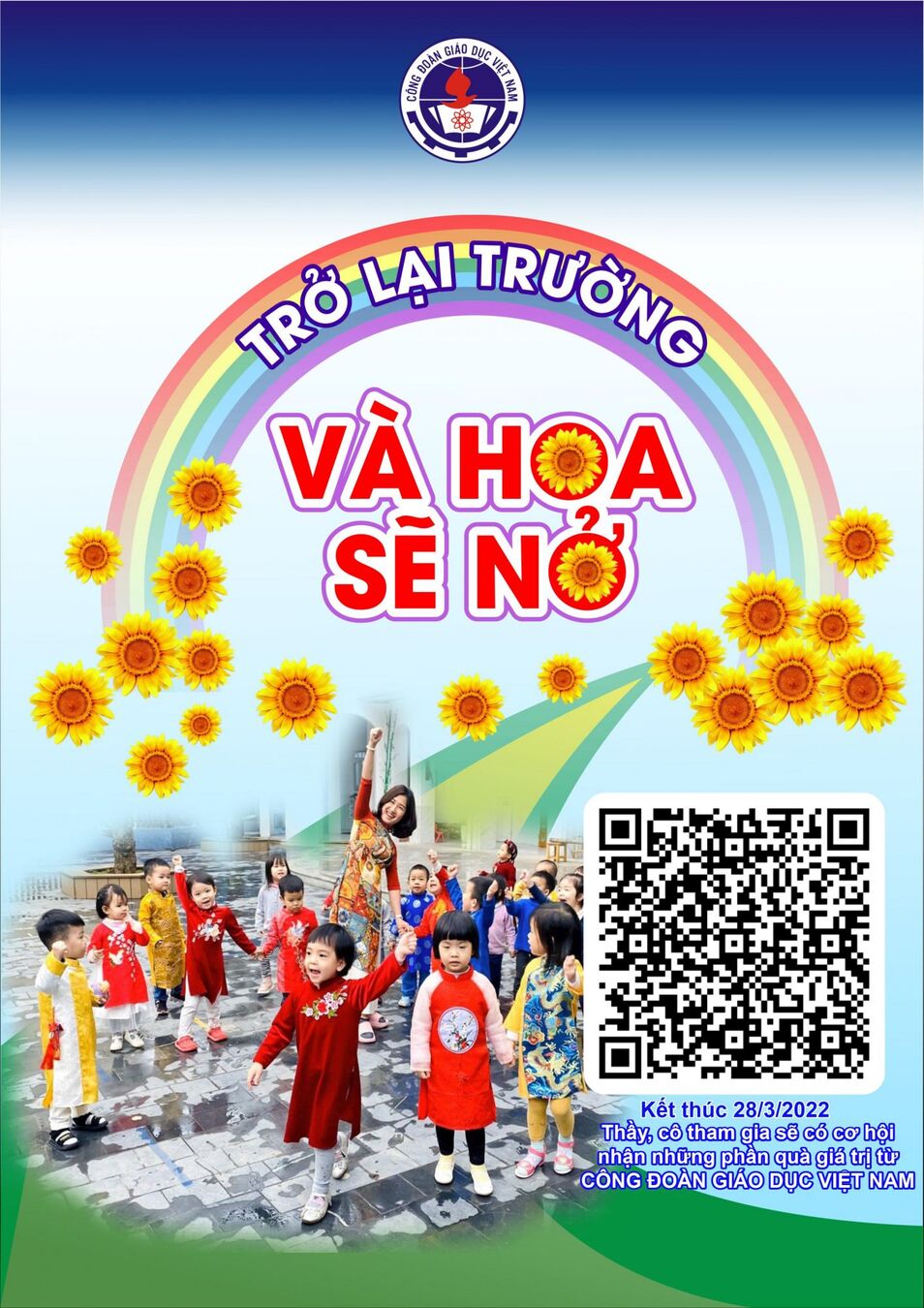 Công đoàn trường TH Kim Đồng triển khai Chương trình “Trở lại trường và Hoa sẽ nở”