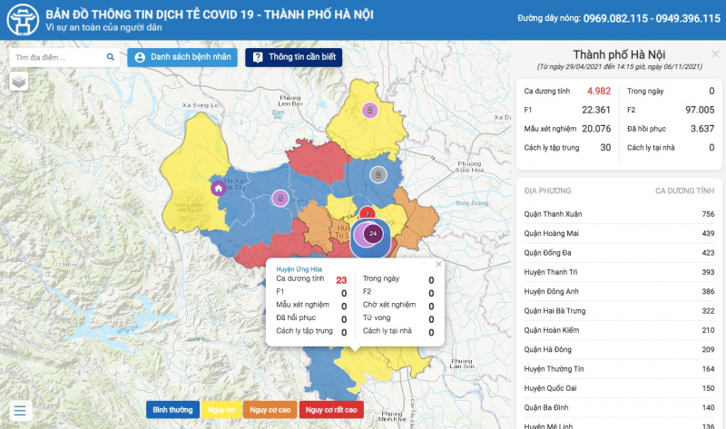 Thông báo V/v Đánh giá cấp độ dịch trong phòng, chống dịch COVID-19 trên địa bàn TP.Hà Nội