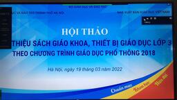 Trường Tiểu học Kim Đồng tham gia Hội nghị trực tuyến giới thiệu Sách giáo khoa lớp 3 chương trình GDPT 2018