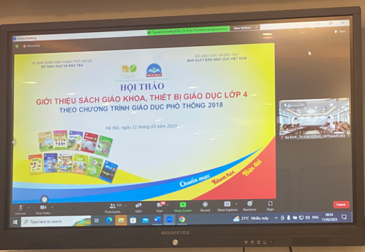 Giáo viên trường Tiểu học Kim Đồng tham gia Hội nghị giới thiệu sách  lớp 4 chương trình GDPT 2018