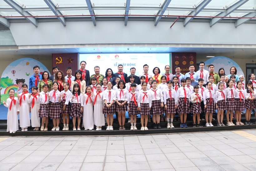 Lễ phát động Chương trình “Mizuiku – Em yêu nước sạch” năm 2023 tại trường Tiểu học Kim Đồng