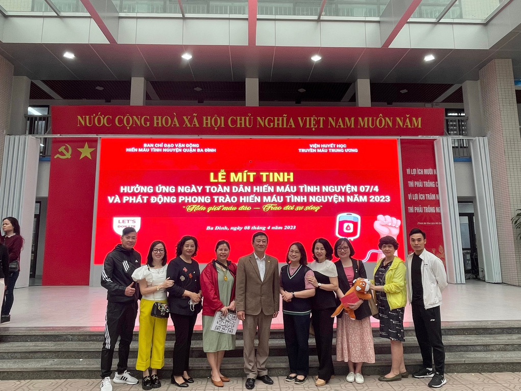 Trường Tiểu học Kim Đồng tích cực hưởng ứng ngày hội Hiến máu tình nguyện của LĐLĐ Quận Ba Đình