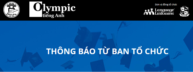 Trường Tiểu học Kim Đồng thông báo Kì thi Olympic Tiếng Anh dành cho học sinh Tiểu học