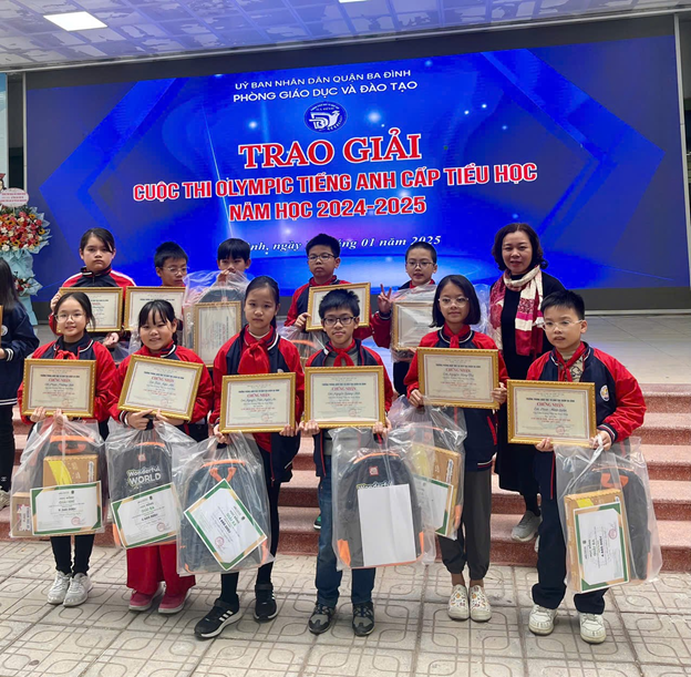 Lễ tổng kết – Trao giải cuộc thi Olympic Tiếng Anh cấp Tiểu học quận Ba Đình