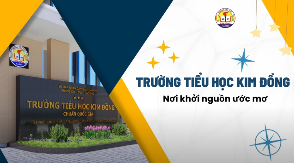 Bông hoa nhỏ giỏi Tiếng Anh của trường Tiểu học Kim Đồng