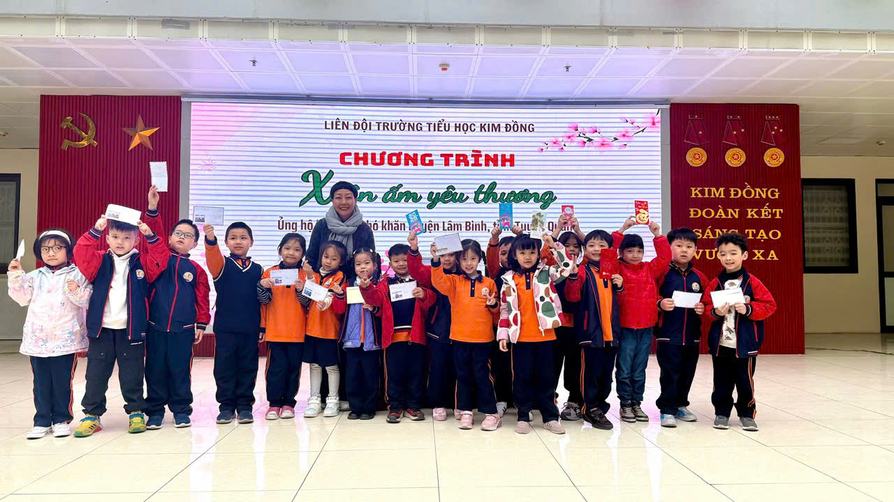Trường Tiểu học Kim Đồng cùng chung tay, kết nối “Xuân ấm yêu thương”