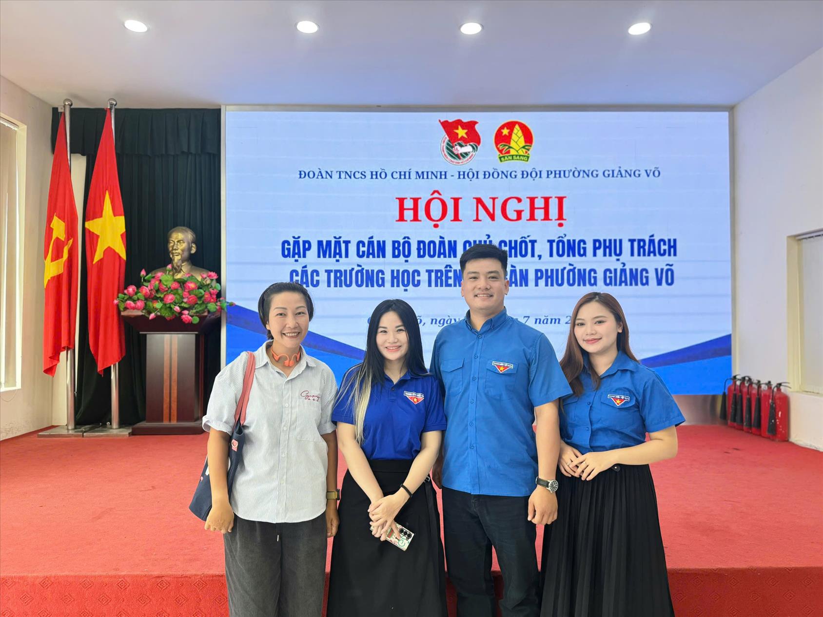 Trường Tiểu học Kim Đồng tham dự Hội nghị Gặp mặt Cán bộ Đoàn chủ chốt, Tổng phụ trách các trường học trên địa bàn phường Giảng Võ