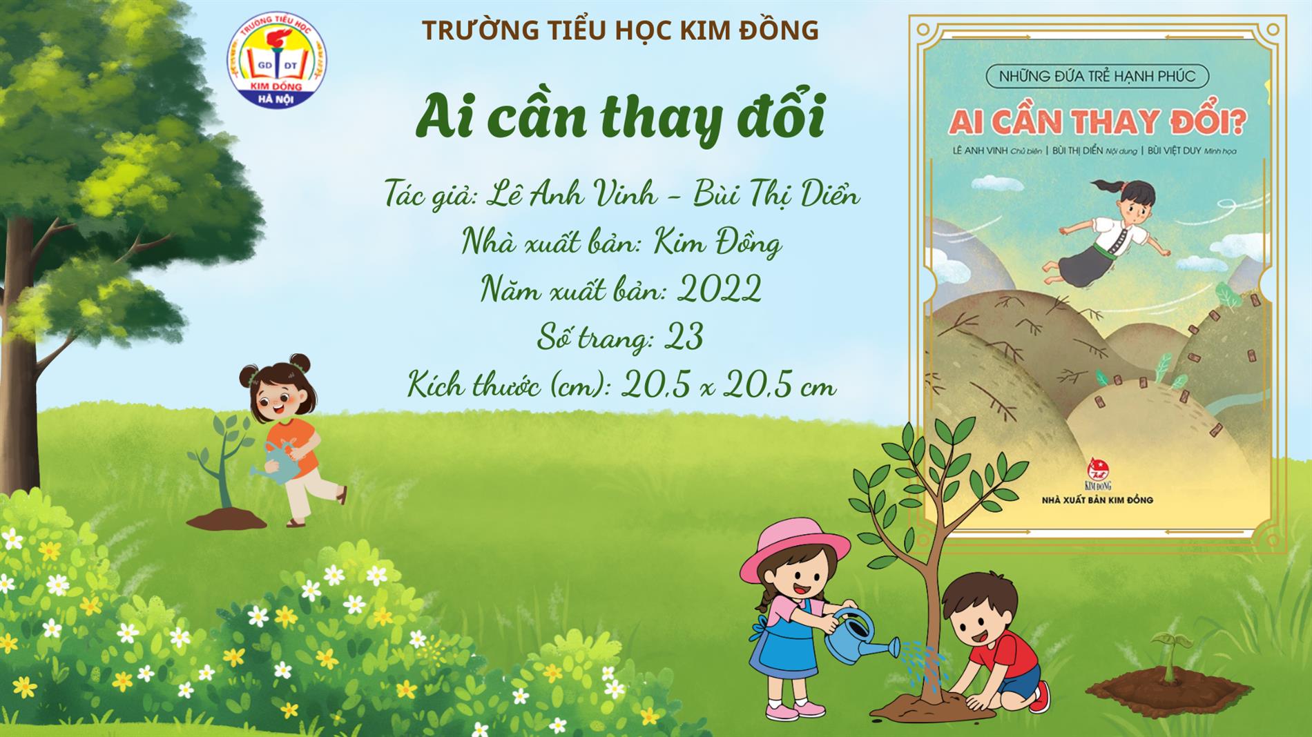 Thư viện trường Tiểu học Kim Đồng giới thiệu sách tháng 1/2026 lần 2 – Ai cần thay đổi – Bộ sách những đứa trẻ hạnh phúc