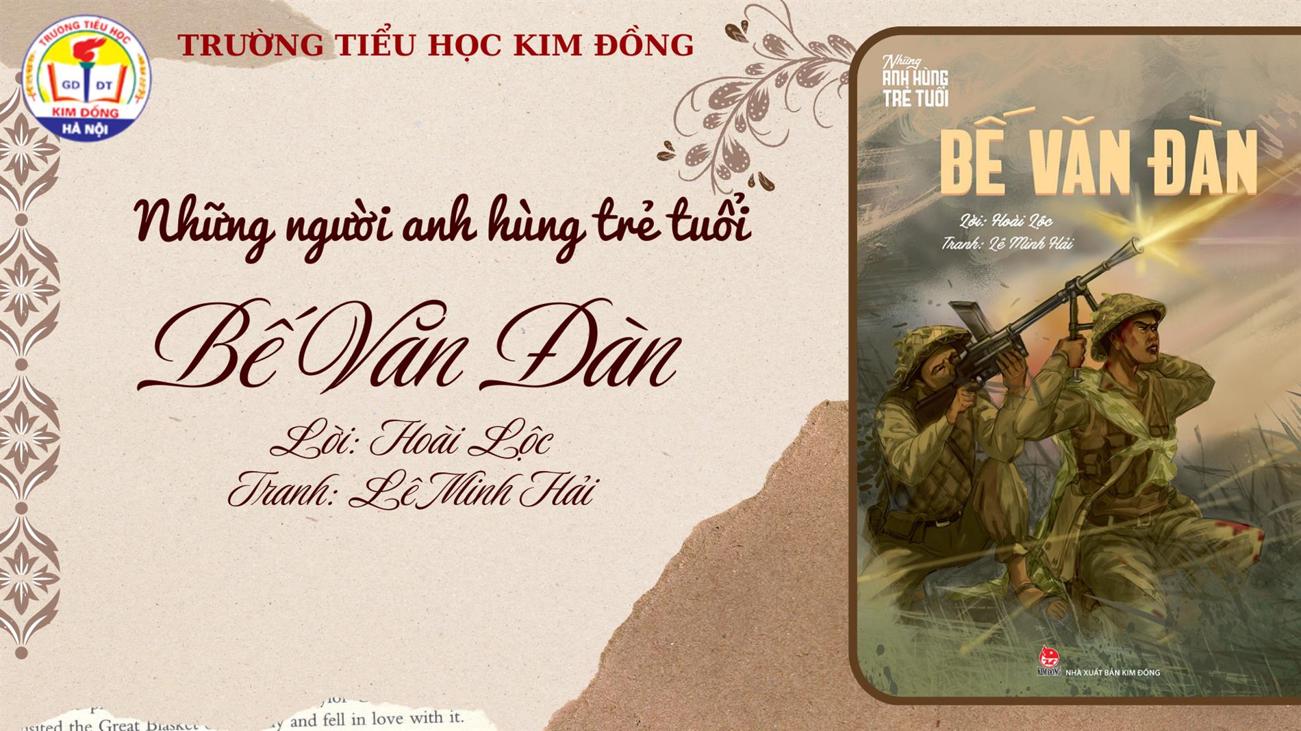 Thư viện trường Tiểu học Kim Đồng giới thiệu sách tháng 3/2026 – Bế Văn Đàn