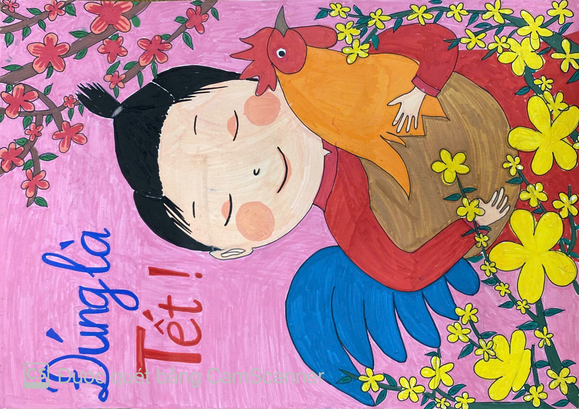 A child holding a rooster
Description automatically generated