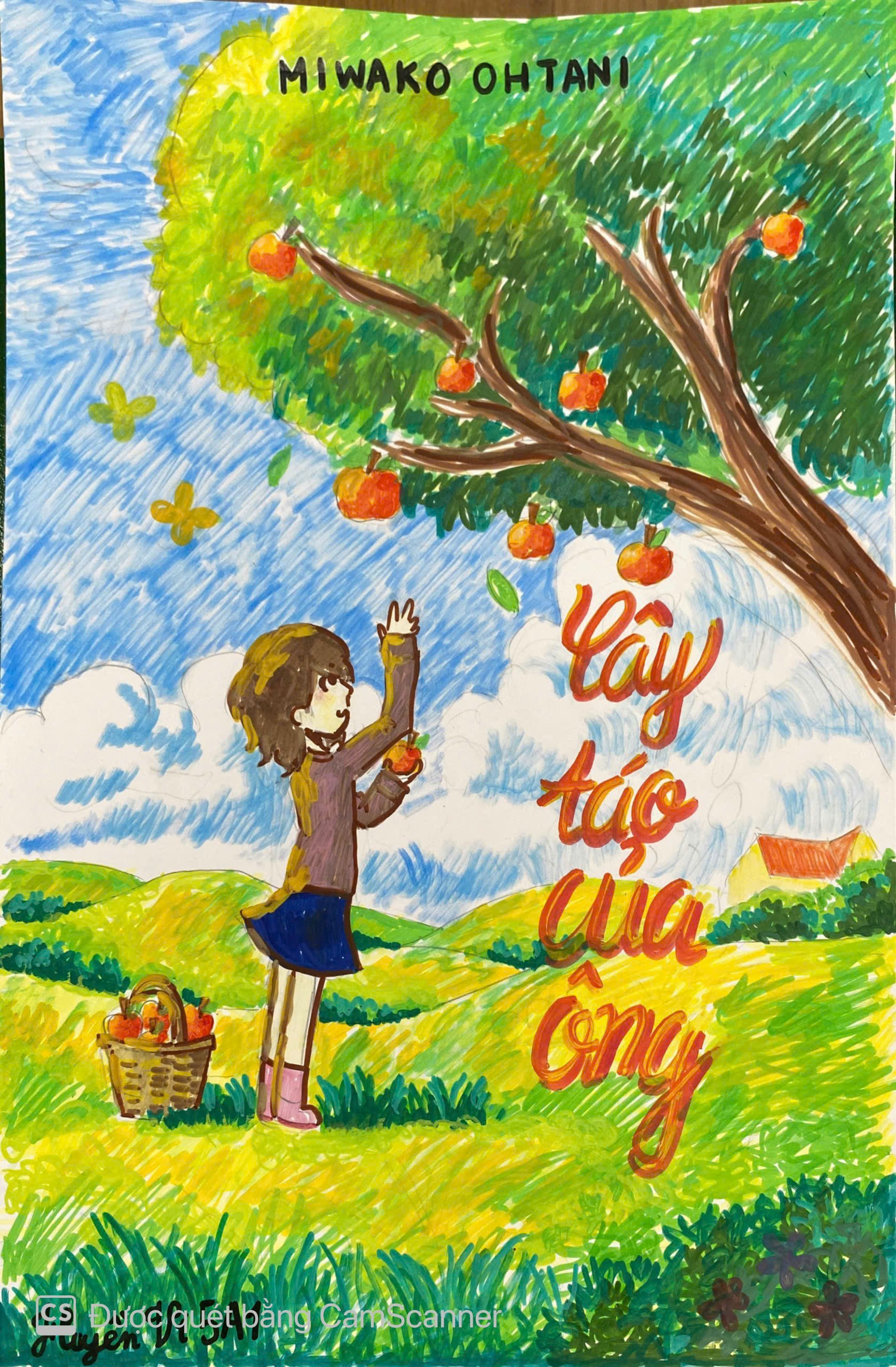 A child holding an apple in a basket
Description automatically generated