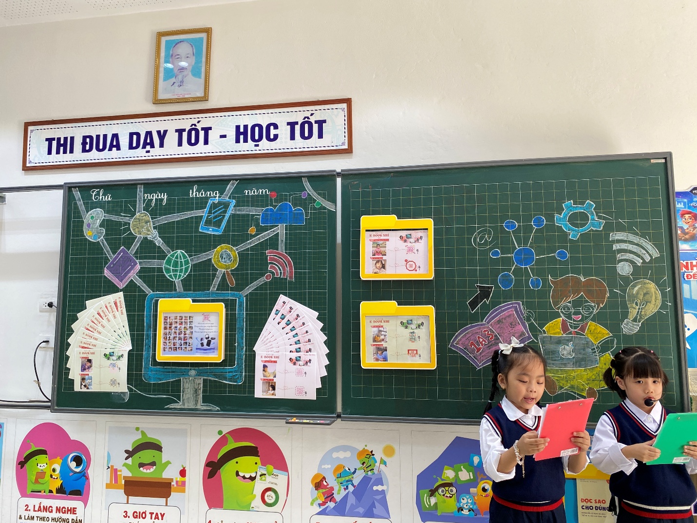 A group of children in a classroom
Description automatically generated