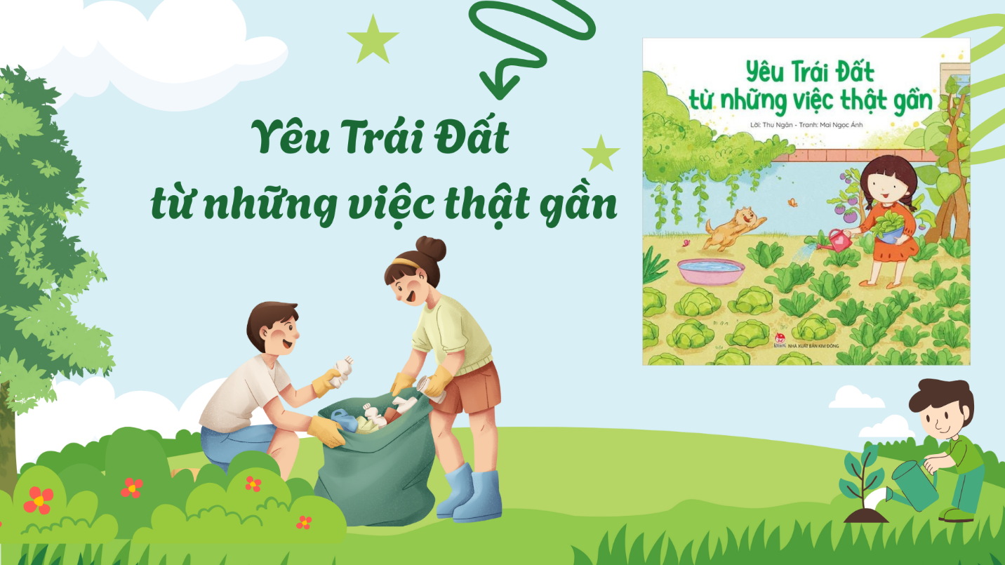 A cartoon of kids picking up trash

Description automatically generated with medium confidence