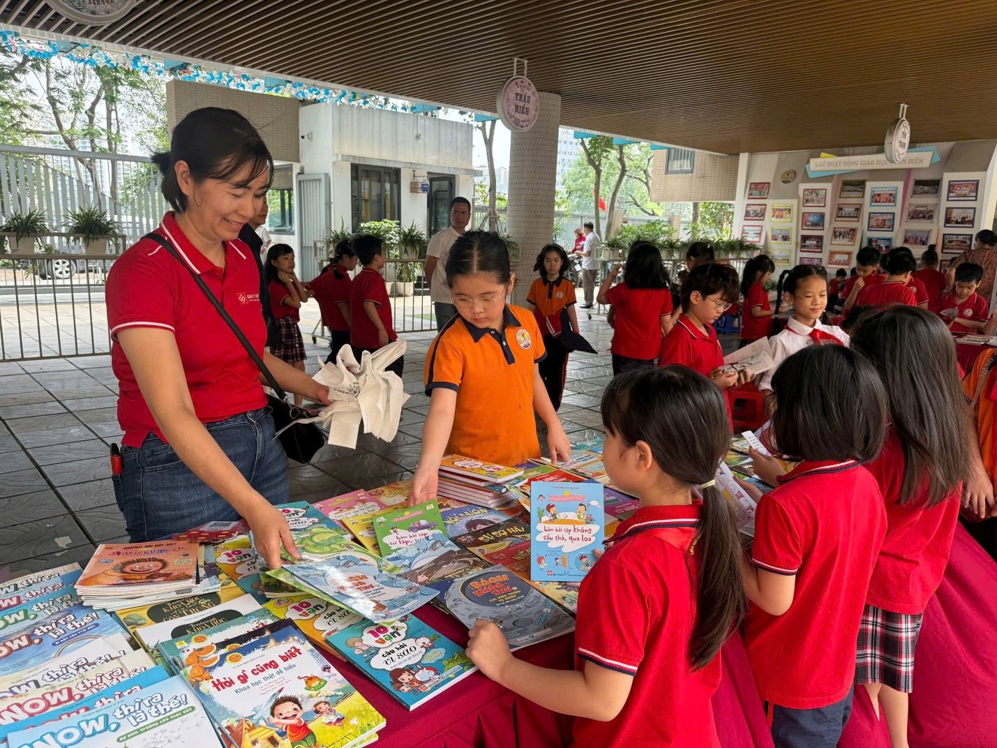 A group of children in red shirts
AI-generated content may be incorrect.