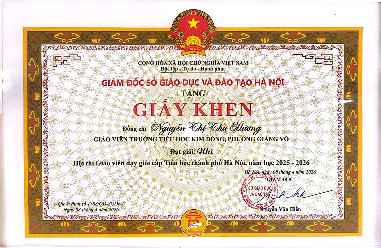 A certificate of appreciation

Description automatically generated